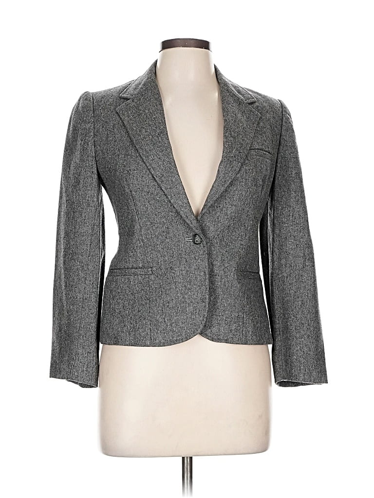 Pre-owned Evan Picone Wool Blazer Jacket In Gray