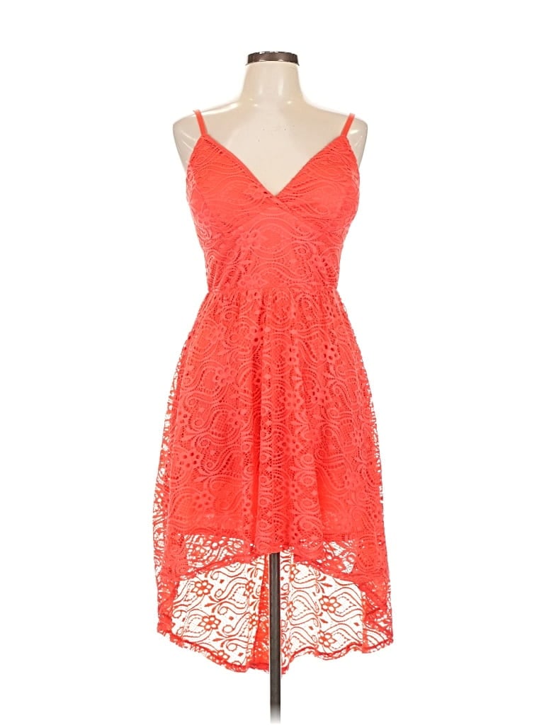 Pre-owned As U Wish Cocktail Dress In Orange