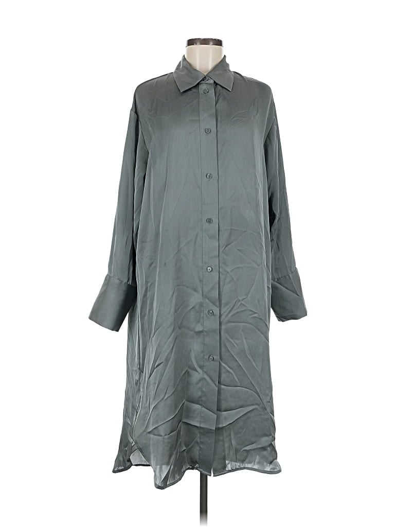 Pre-owned H&m Casual Dress In Gray