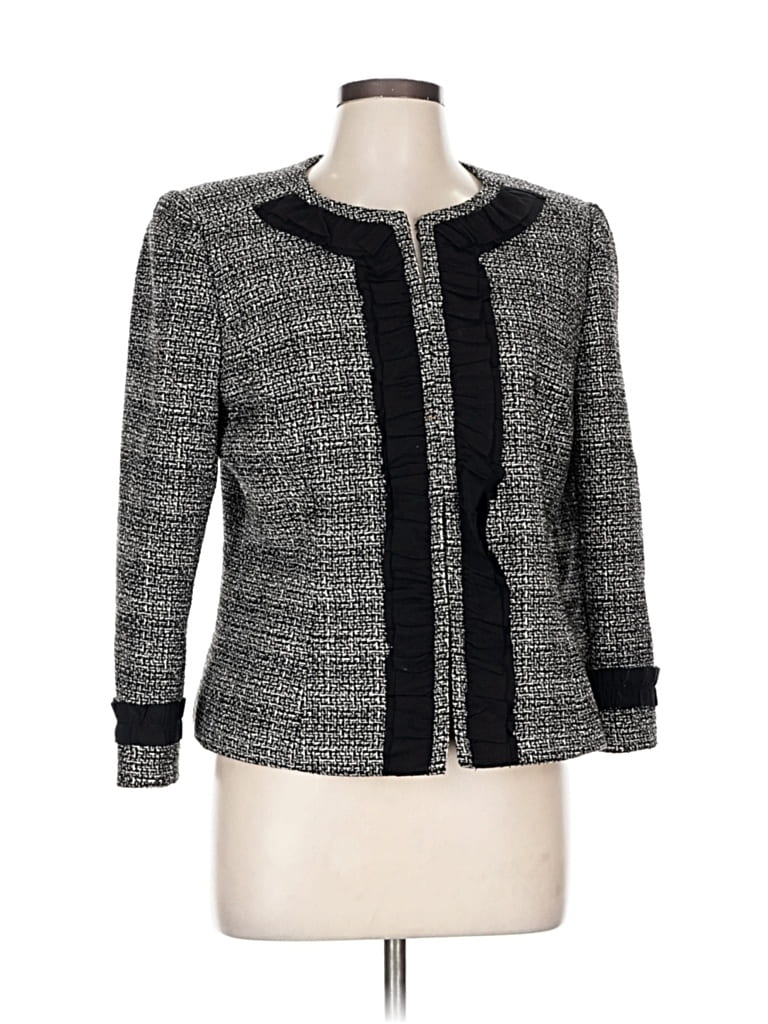 Pre-owned Tahari By Asl Blazer Jacket In Gray
