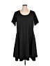 JunaRose Solid Black Casual Dress Size XL - photo 1