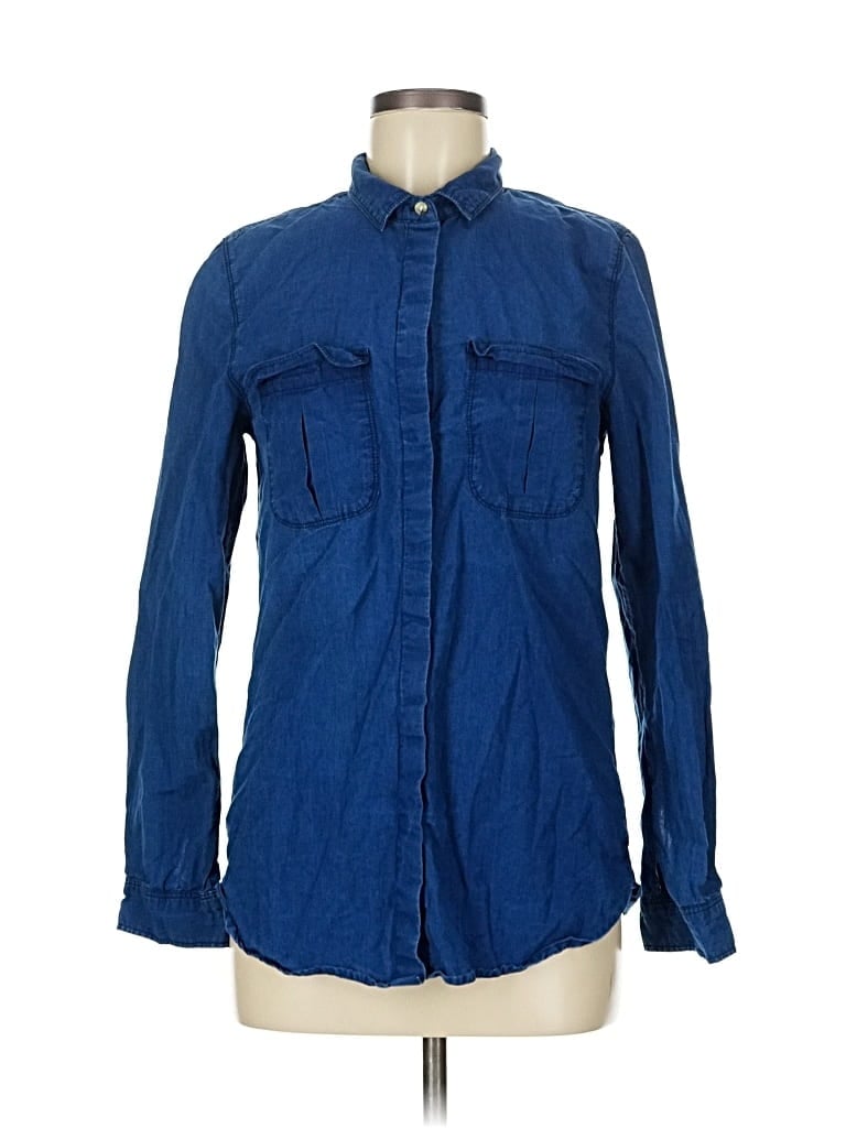 Click to view more detailed imagery on our partner's website Pre-owned H&m L.o.g.g. Long Sleeve Button Down Shirt In Blue