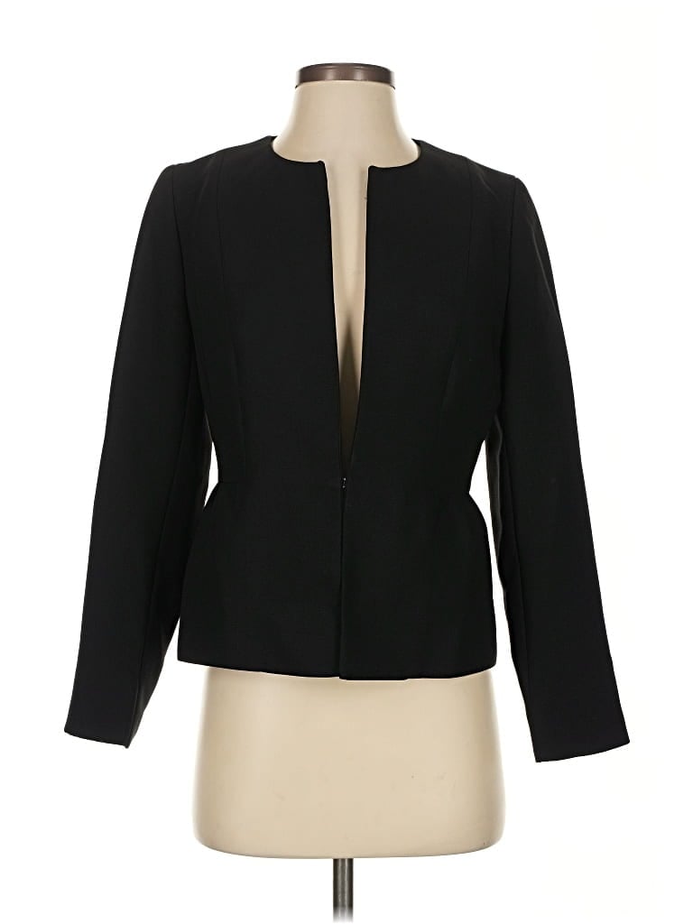 Pre-owned Talbots Blazer Jacket In Black