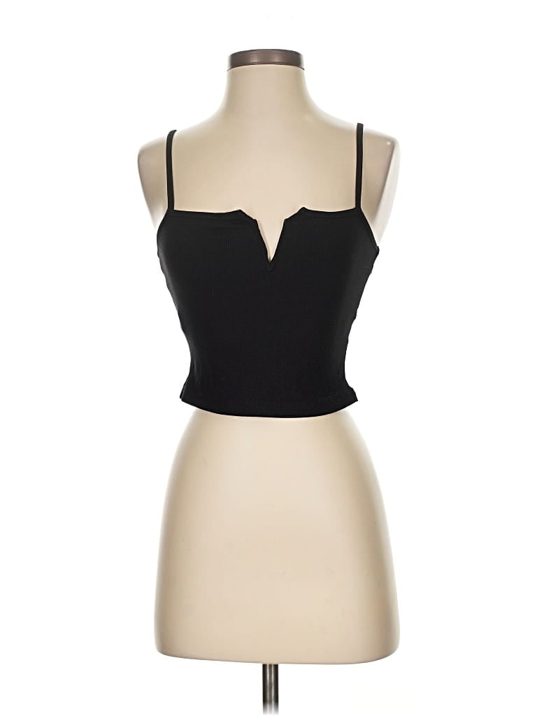 Pre-owned Superdown Tank Top Black Strapless Neckline Tops