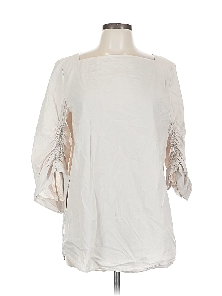 Pre-owned Cos 3/4 Sleeve Blouse In White