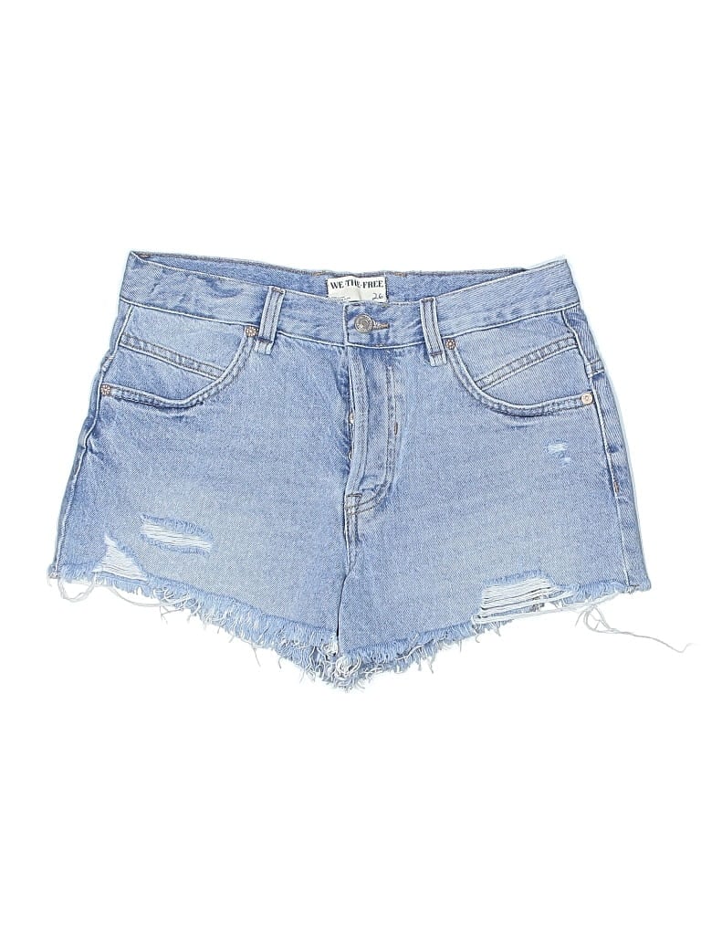 Pre-owned We The Free Denim Shorts In Blue