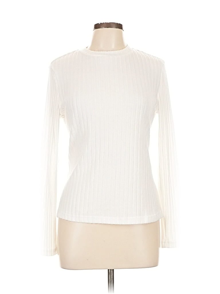 Pre-owned Unbranded Turtleneck Sweater In White