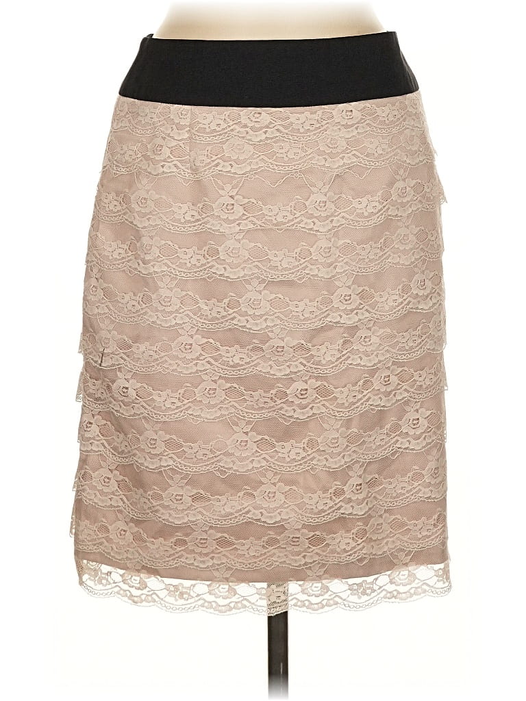 Pre-owned H&m Formal Skirt In Brown