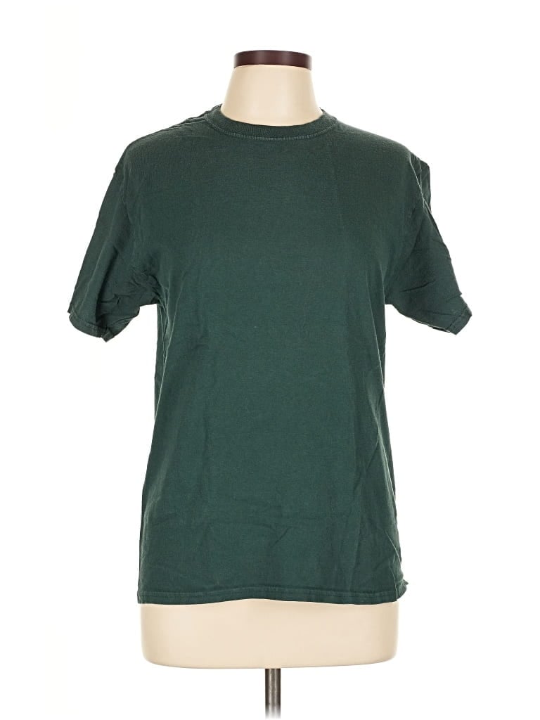 Pre-owned Port & Company Short Sleeve T-shirt In Green