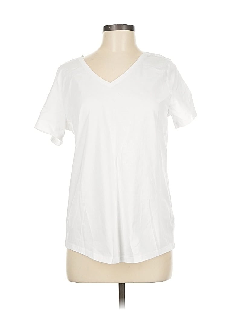 Pre-owned Amazon Essentials Short Sleeve T-shirt In White