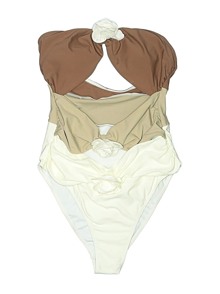 Pre-owned Unbranded One Piece Swimsuit In White