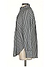 Ann Taylor LOFT 100% Polyester Stripes Gray Long Sleeve Blouse Size XS - photo 5