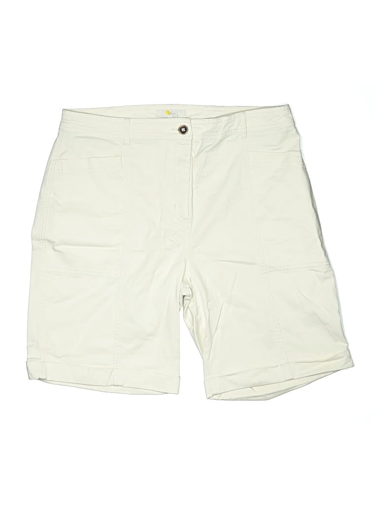 Pre-owned Boden Khaki Shorts In White