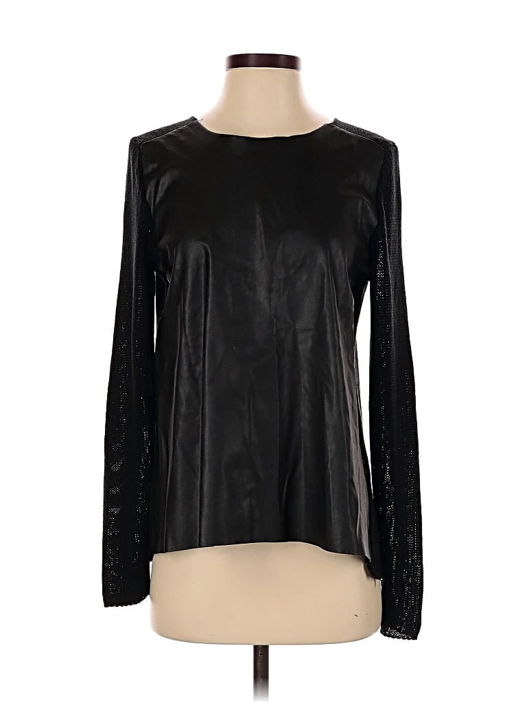 Click to view more detailed imagery on our partner's website Pre-owned Zara Long Sleeve Top Black Crew Neck Tops