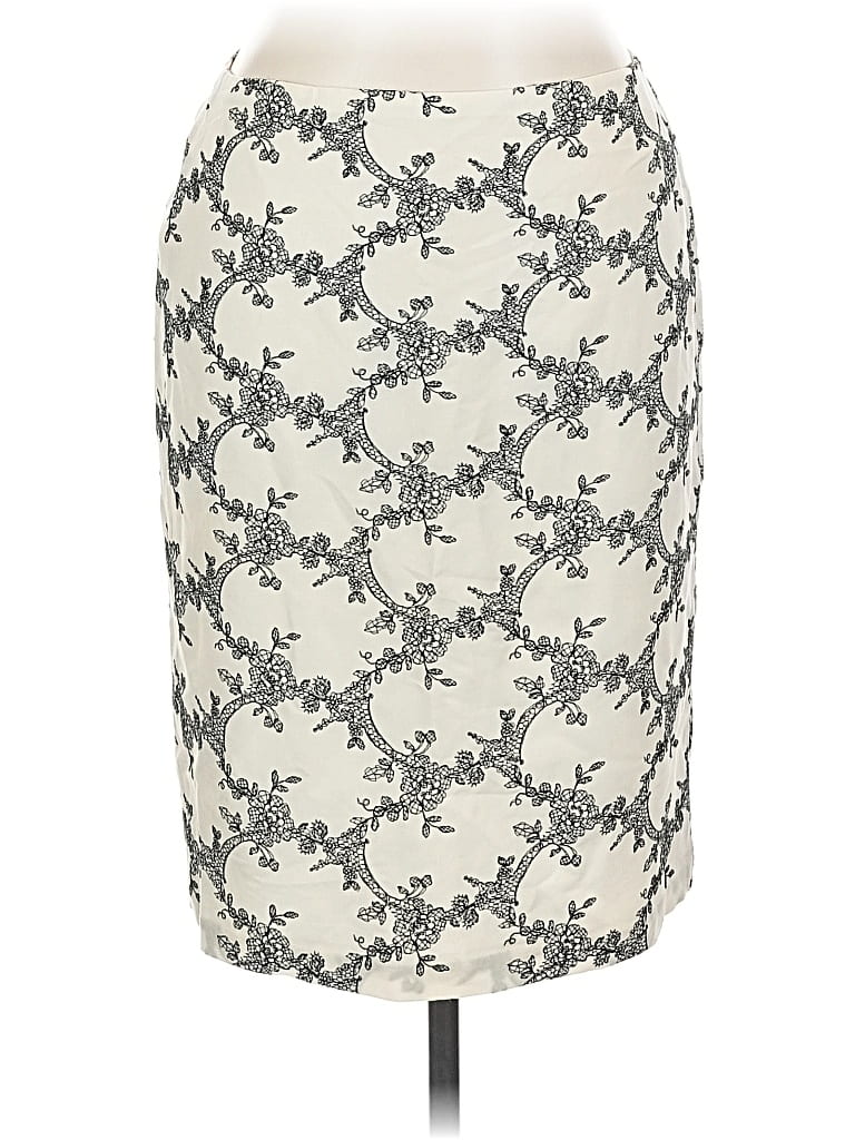 Ann Taylor Wool Skirt In Gray