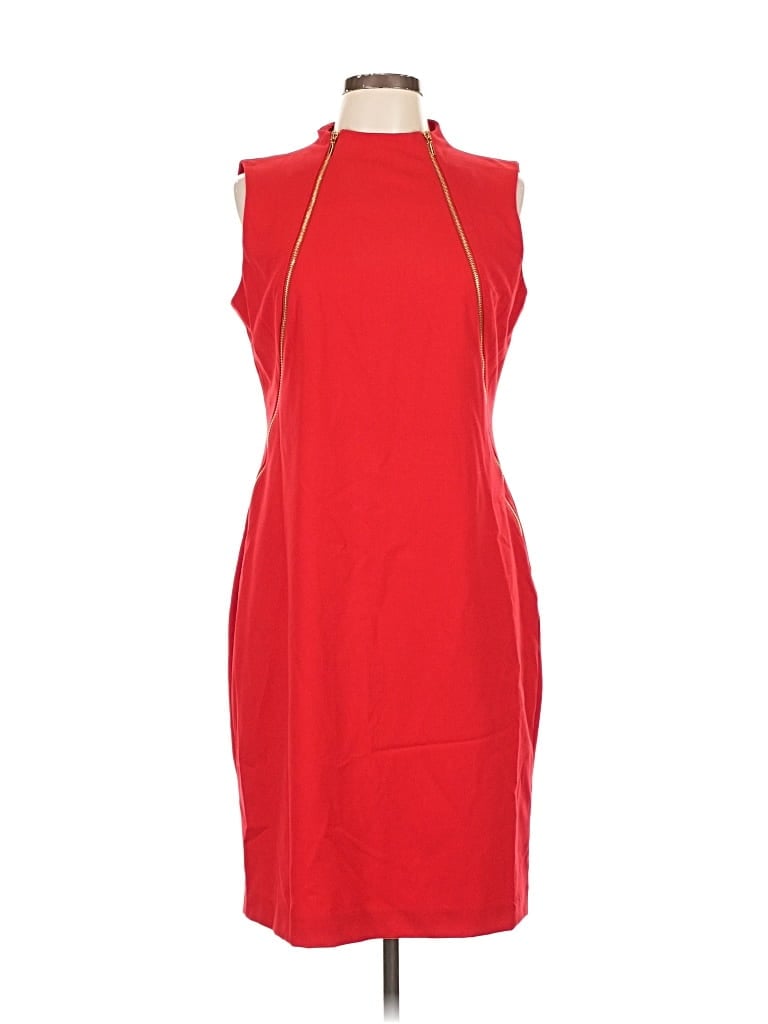 Click to view more detailed imagery on our partner's website Pre-owned Calvin Klein Cocktail Dress In Red