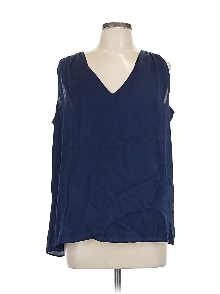 Pre-owned Express Sleeveless Blouse In Blue