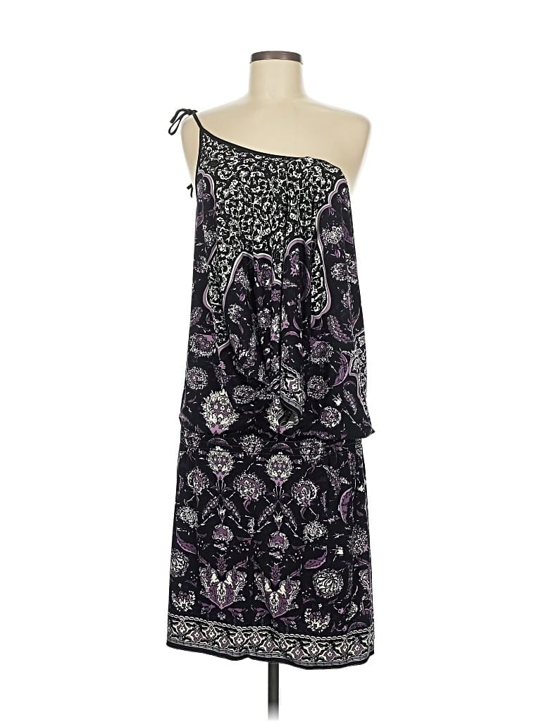 Pre-owned Max Studio Sleeveless Top Purple One Shoulder Neckline Tops