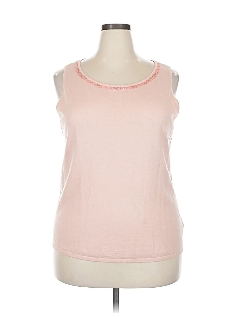 Pre-owned Talbots Sleeveless T-shirt In Pink
