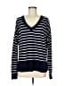 Gap Stripes Blue Pullover Sweater Size M - photo 1