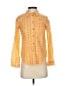 Maeve by Anthropologie 100% Cotton Print Orange Long Sleeve Blouse Size 0 - photo 1