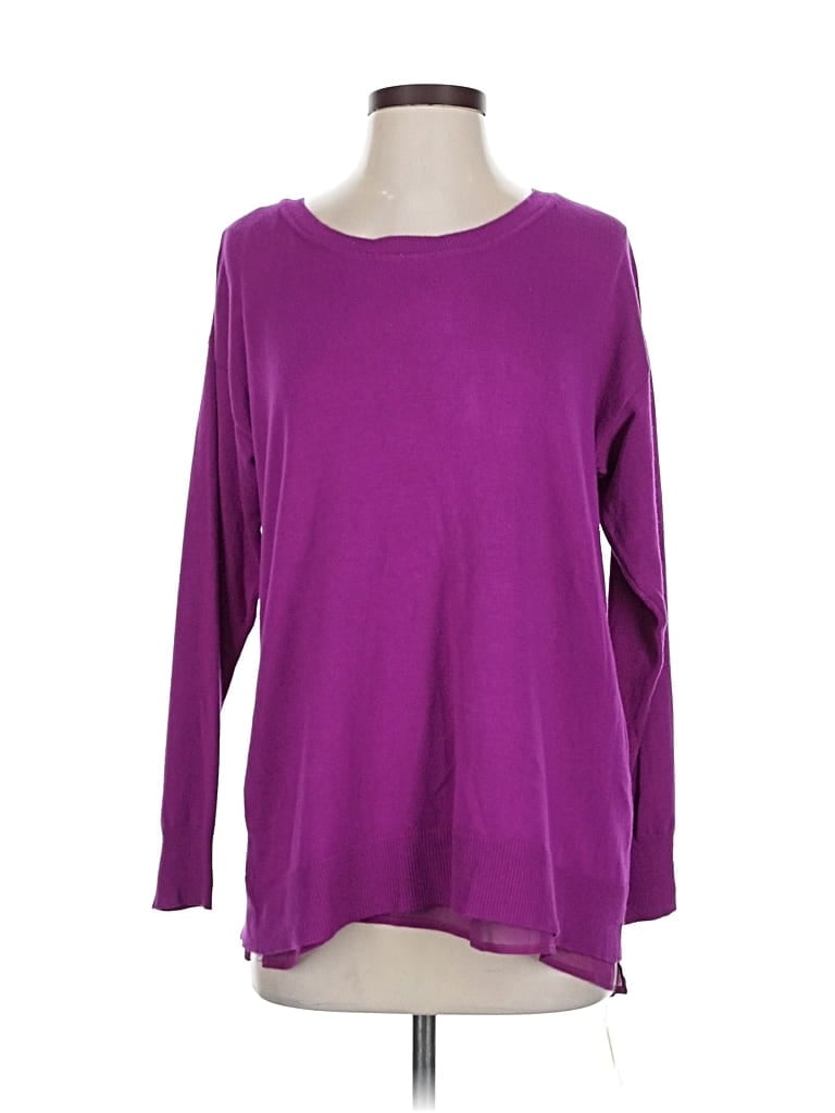 GIBSON LATIMER Pre-owned Pullover Sweater In Purple