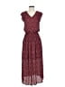 Octavia Paisley Burgundy Casual Dress Size S - photo 1