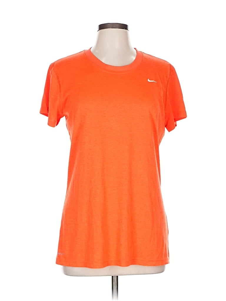 Pre-owned Nike Active T-shirt In Orange