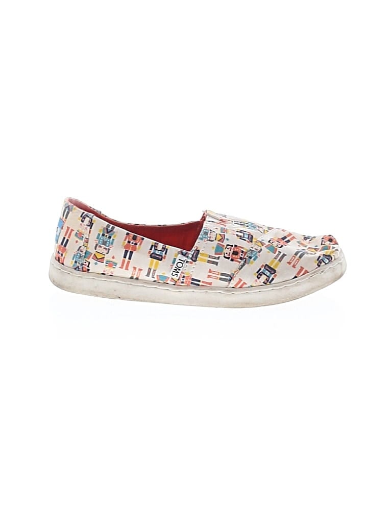Pre-owned Toms Kids' Flats In White