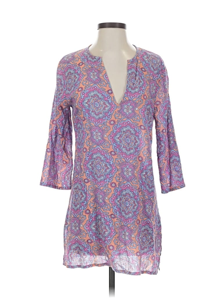 Pre-owned J.crew Factory Store 3/4 Sleeve Blouse In Purple