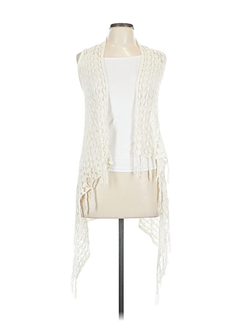 Pre-owned Arizona Jean Company Cardigan Sweater In White