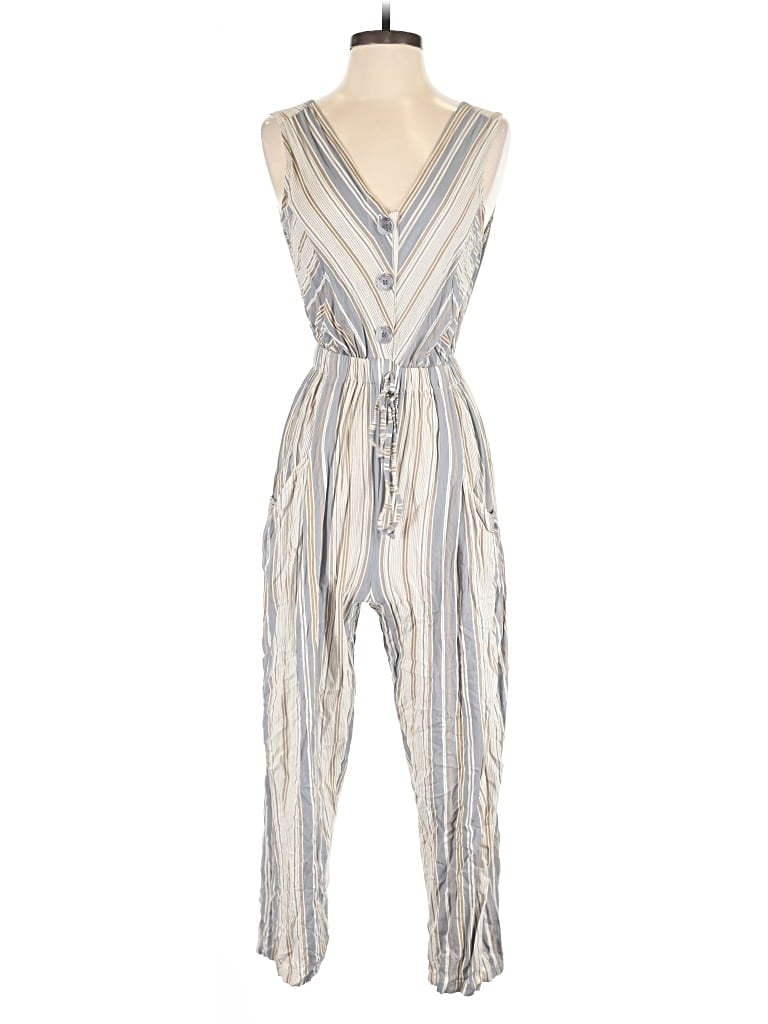 Pre-owned Angie Jumpsuit In Silver