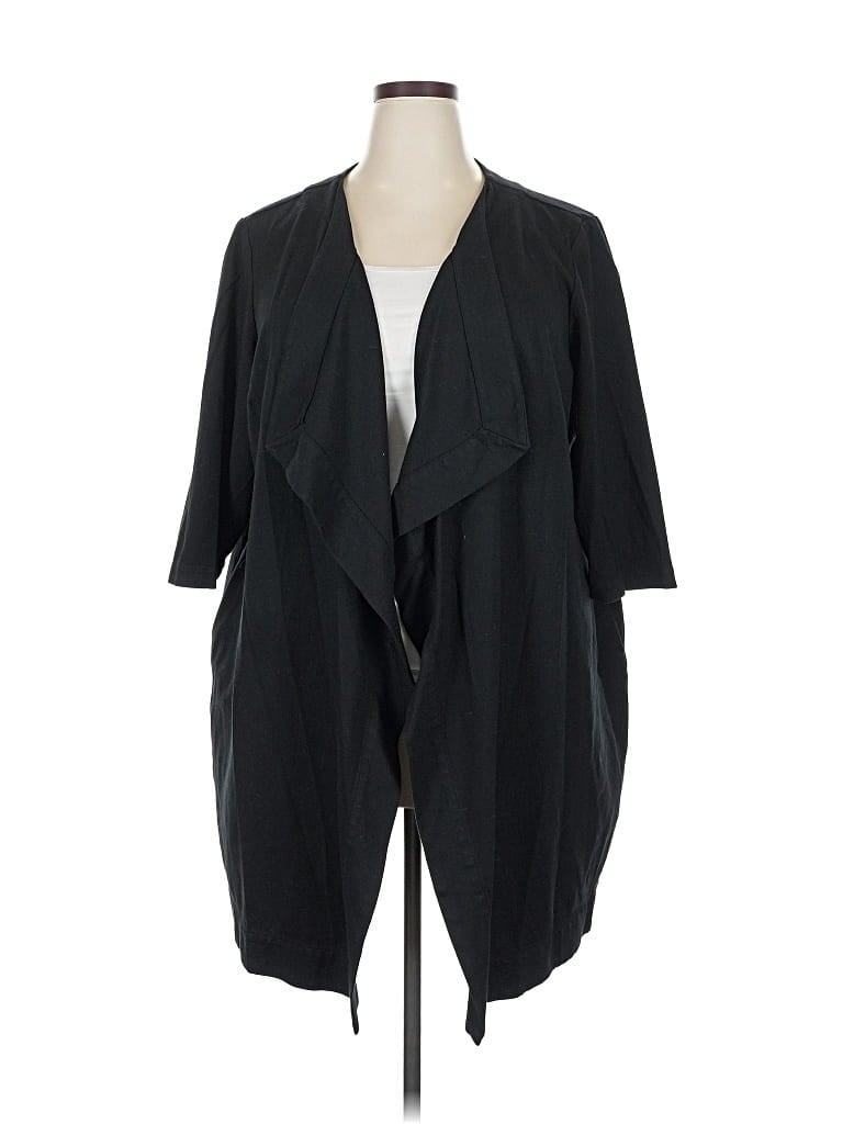 Pre-owned Lane Bryant Kimono In Black