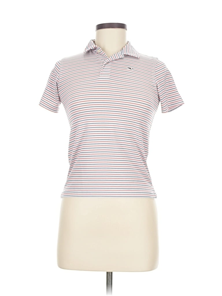 Click to view more detailed imagery on our partner's website Pre-owned Vineyard Vines Performance Short Sleeve Turtleneck In White