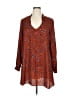 Bebop 100% Polyester Paisley Brown Casual Dress Size XL - photo 1