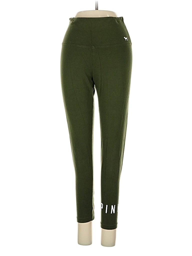 Pre-owned Victoria's Secret Pink Active Pants In Green