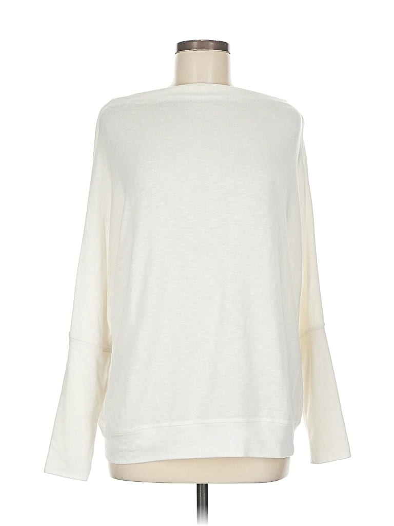 Pre-owned Michael Stars 3/4 Sleeve T-shirt In White