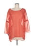 RVCA 100% Polyester Orange 3/4 Sleeve Blouse Size M - photo 1