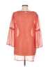 RVCA 100% Polyester Orange 3/4 Sleeve Blouse Size M - photo 2