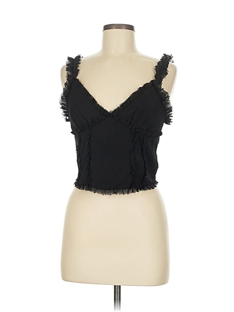 Pre-owned Sincerely Jules Sleeveless Blouse In Black