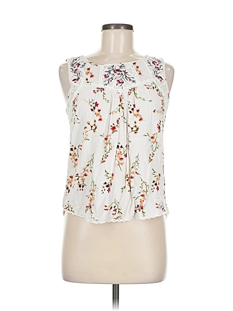 Pre-owned Mason & Belle Sleeveless Blouse In White