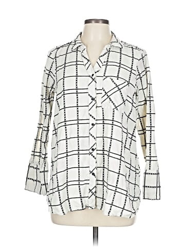 Caffé Marrakesh 3/4 Sleeve Button-Down Shirt (view 1)