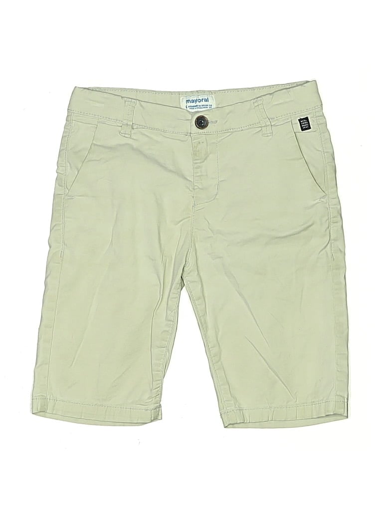 Pre-owned Mayoral Kids' Khaki Shorts In Green