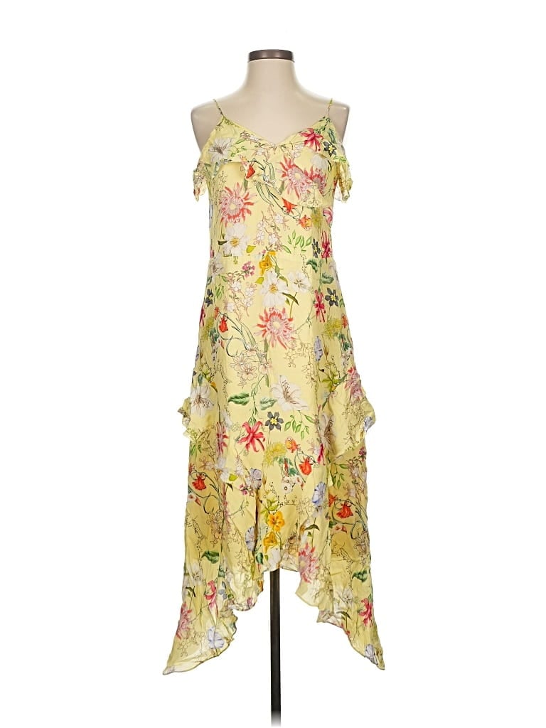 Click to view more detailed imagery on our partner's website Pre-owned Parker Cocktail Dress In Yellow