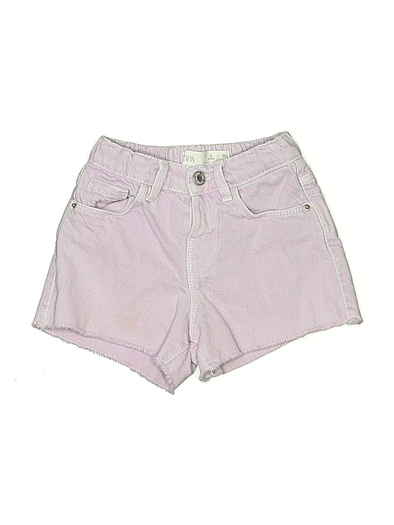 Pre-owned Zara Kids' Shorts In Purple