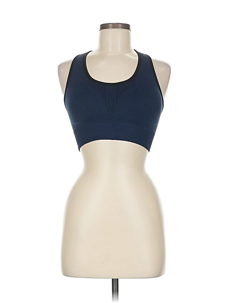 Pre-owned Assorted Brands Tank Top Blue Halter Neckline Tops