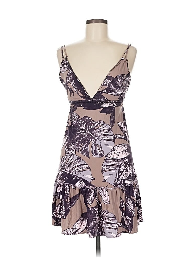 Pre-owned Maaji Sleeveless Top Purple Plunge Neckline Tops