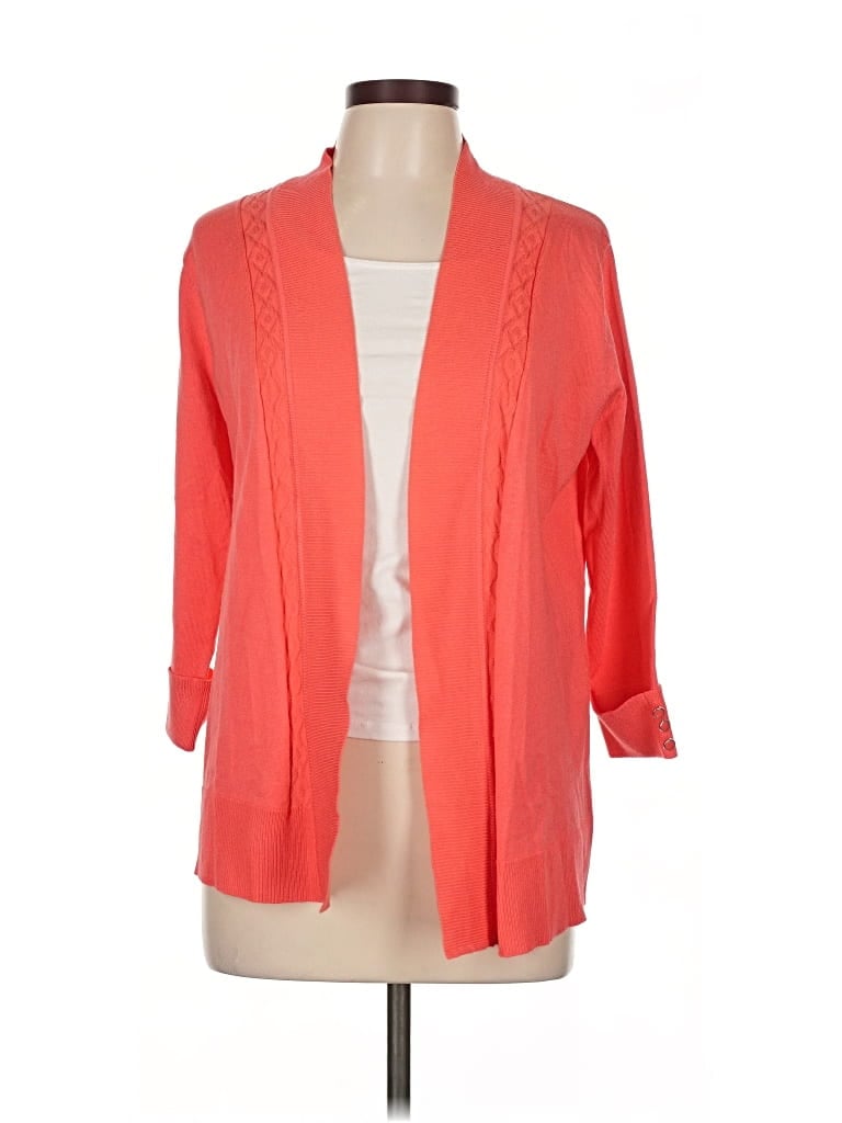 Click to view more detailed imagery on our partner's website Pre-owned Lety & Me Cardigan Sweater In Orange