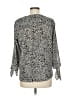 MICHAEL Michael Kors Animal Print Black Silver 3/4 Sleeve Blouse Size M - photo 2