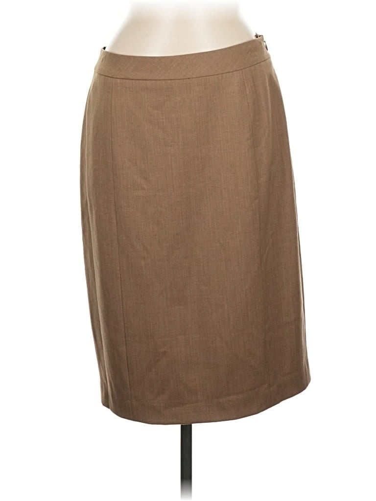 Click to view more detailed imagery on our partner's website Pre-owned Lafayette 148 Wool Skirt In Brown